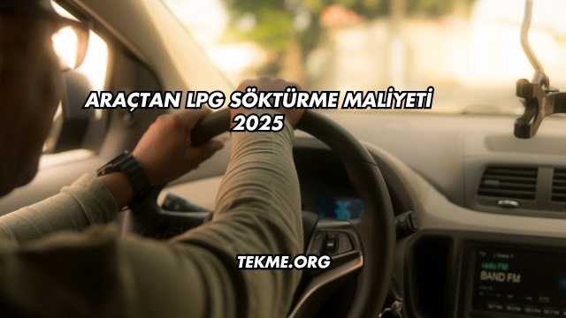 Araçtan LPG Söktürme Maliyeti 2025