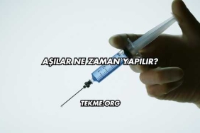 Aşılar Ne Zaman Yapılır?