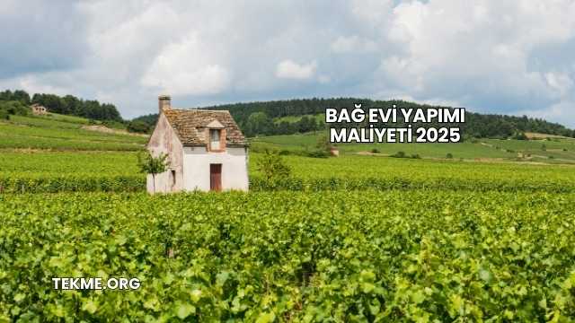 Bağ Evi Yapımı Maliyeti 2025