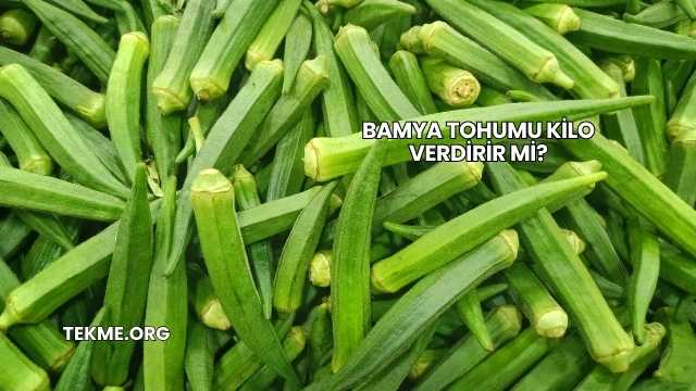 Bamya Tohumu Kilo Verdirir mi?