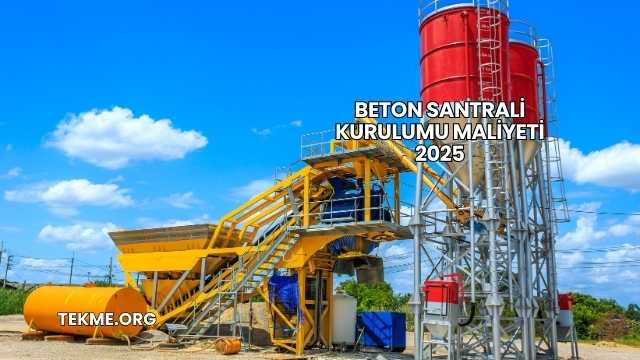 Beton Santrali Kurulumu Maliyeti 2025