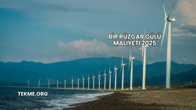 Bir Rüzgar Gülü Maliyeti 2025
