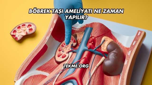 Böbrek Taşı Ameliyatı Ne Zaman Yapılır?