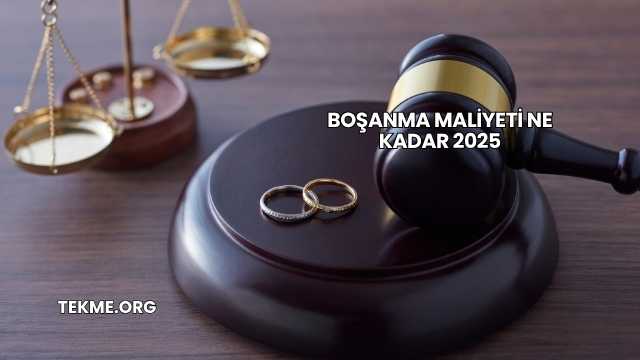Boşanma Maliyeti Ne Kadar 2025
