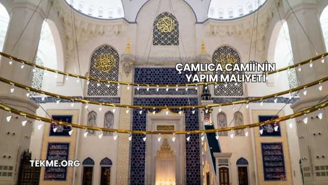 Çamlıca Camii'nin Yapım Maliyeti