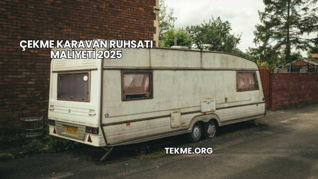 Çekme Karavan Ruhsatı Maliyeti 2025