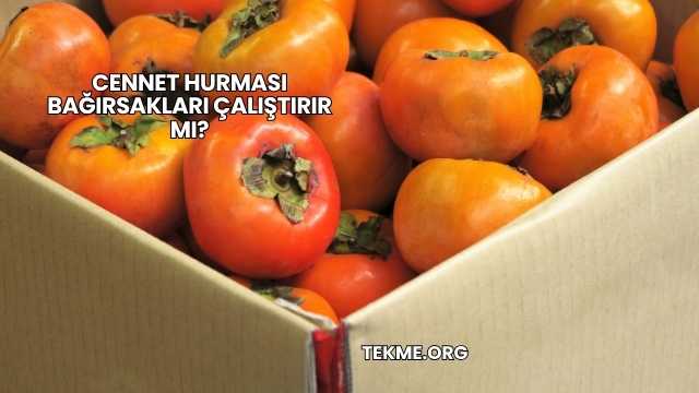 Cennet Hurması Bağırsakları Çalıştırır mı?