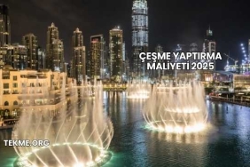 Çeşme Yaptırma Maliyeti 2025