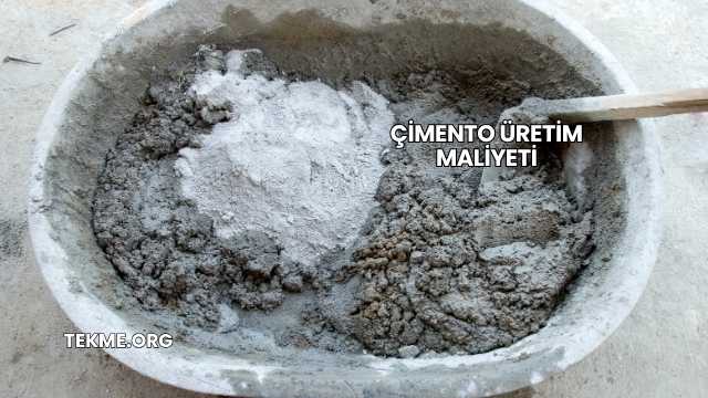 Çimento Üretim Maliyeti