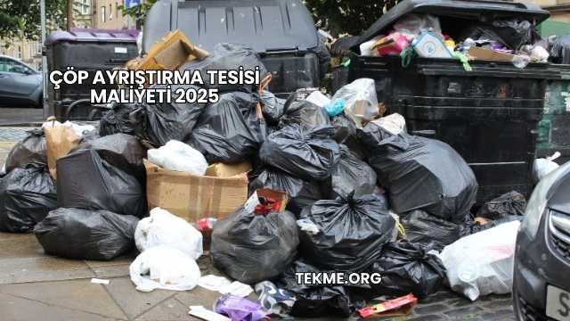 Çöp Ayrıştırma Tesisi Maliyeti 2025