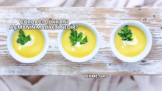 Çorbacı Dükkanı Açmanın Maliyeti Nedir?