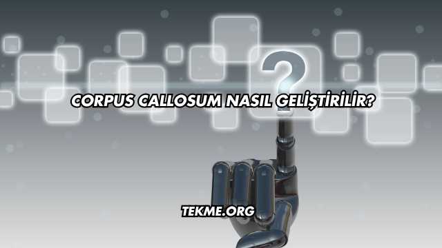 Corpus Callosum Nasıl Geliştirilir?