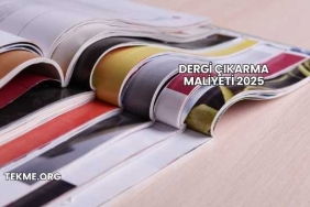 Dergi Çıkarma Maliyeti 2025