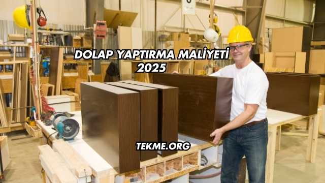 Dolap Yaptırma Maliyeti 2025