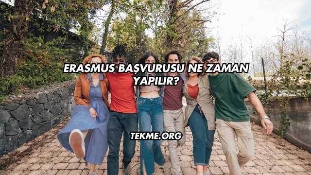 Erasmus Başvurusu Ne Zaman Yapılır?