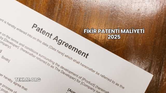 Fikir Patenti Maliyeti 2025
