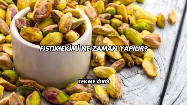 Fıstık Ekimi Ne Zaman Yapılır?
