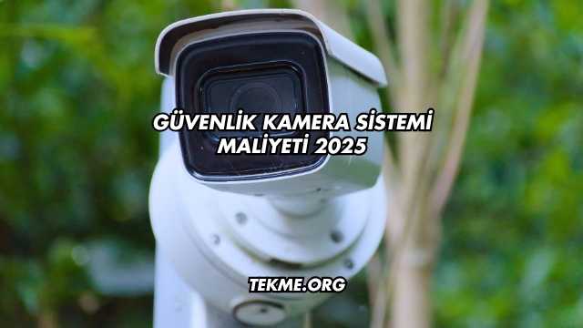 Güvenlik Kamera Sistemi Maliyeti 2025