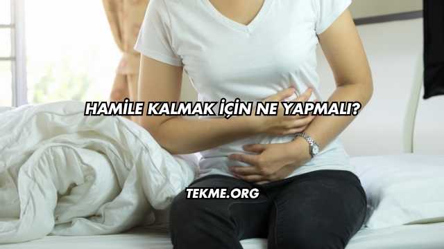 Hamile Kalmak İçin Ne Yapmalı?