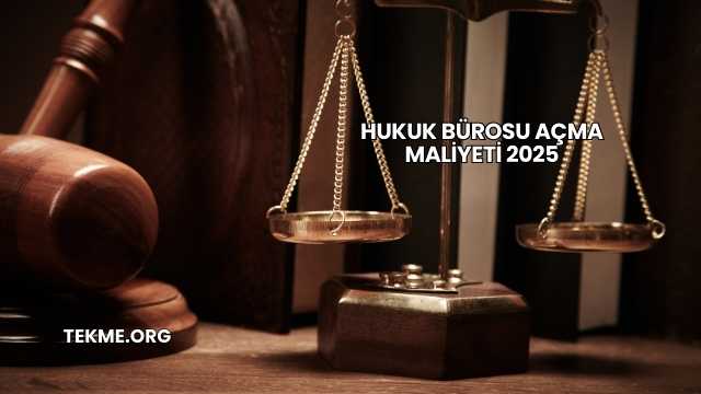 Hukuk Bürosu Açma Maliyeti 2025