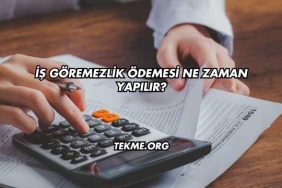 İş Göremezlik Ödemesi Ne Zaman Yapılır?