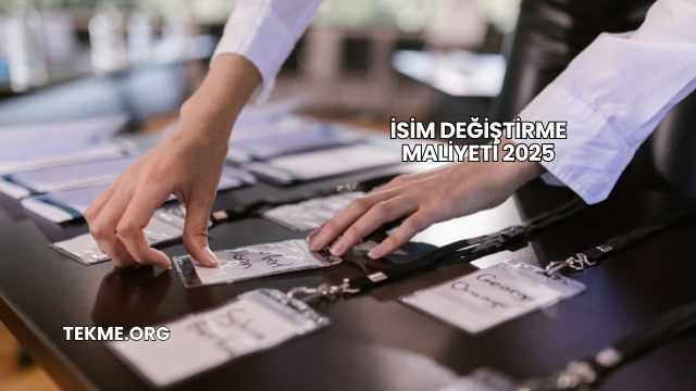 İsim Değiştirme Maliyeti 2025