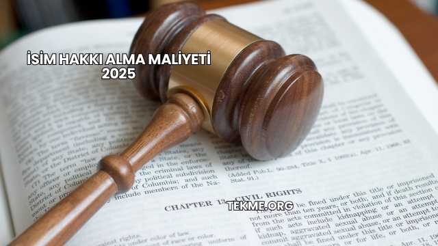İsim Hakkı Alma Maliyeti 2025