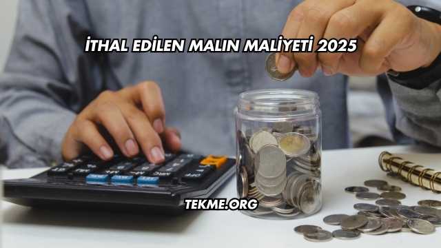 İthal Edilen Malın Maliyeti 2025