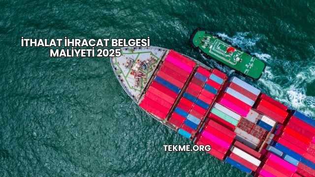 İthalat İhracat Belgesi Maliyeti 2025
