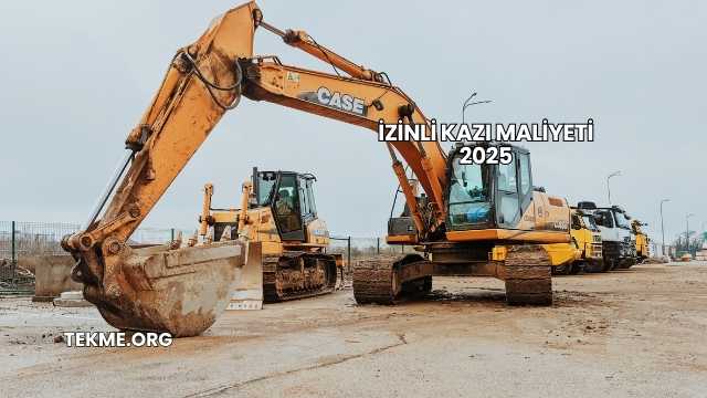 İzinli Kazı Maliyeti 2025