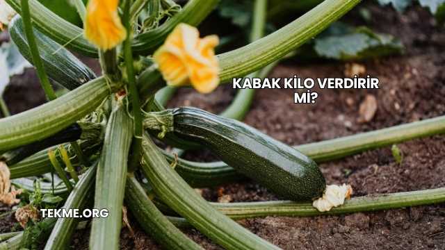 Kabak Kilo Verdirir mi?