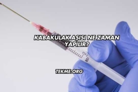 Kabakulak Aşısı Ne Zaman Yapılır?