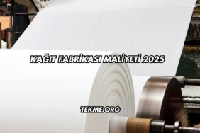 Kağıt Fabrikası Maliyeti 2025