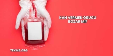 Kan Vermek Orucu Bozar mı?
