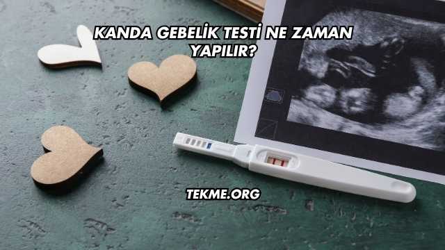 Kanda Gebelik Testi Ne Zaman Yapılır?