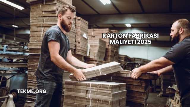 Karton Fabrikası Maliyeti 2025