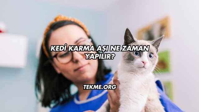 Kedi Karma Aşı Ne Zaman Yapılır?