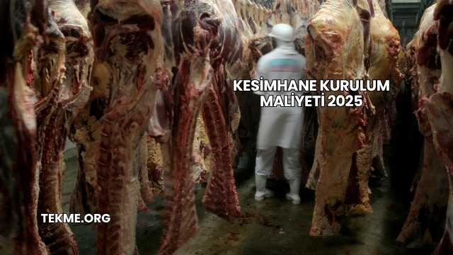 Kesimhane Kurulum Maliyeti 2025
