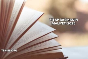 Kitap Basmanın Maliyeti 2025