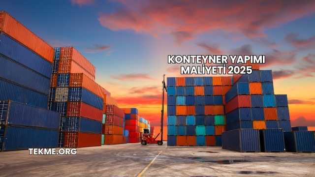 Konteyner Yapımı Maliyeti 2025