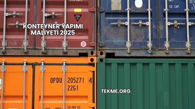 Konteyner Yapımı Maliyeti 2025