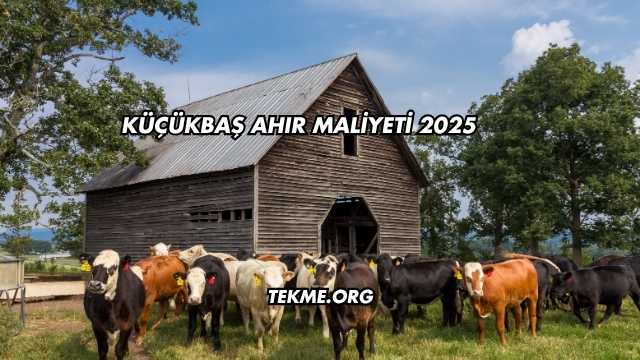 Küçükbaş Ahır Maliyeti 2025