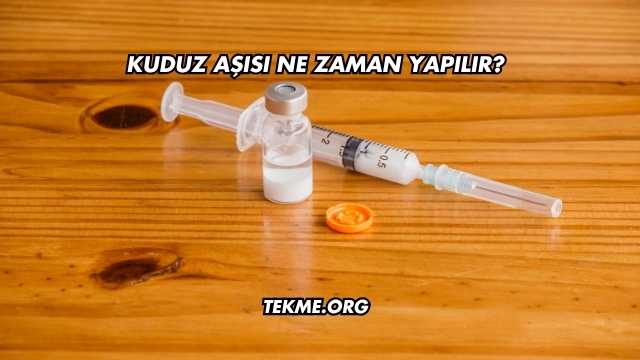 Kuduz Aşısı Ne Zaman Yapılır?