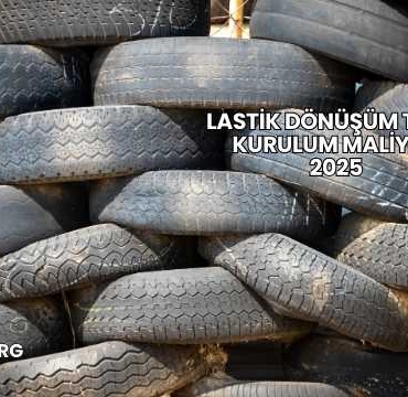 Lastik Dönüşüm Tesisi Kurulum Maliyeti 2025