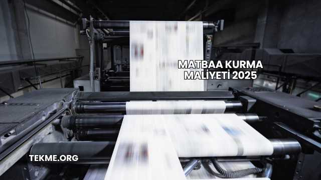 Matbaa Kurma Maliyeti 2025
