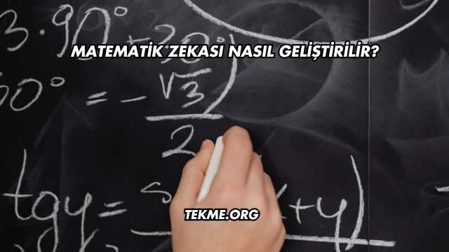 Matematik Zekası Nasıl Geliştirilir?