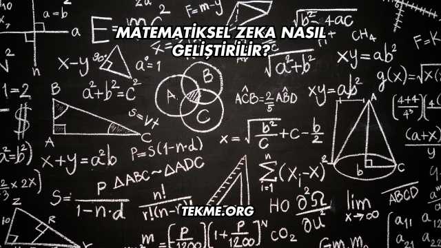 Matematiksel Zeka Nasıl Geliştirilir?