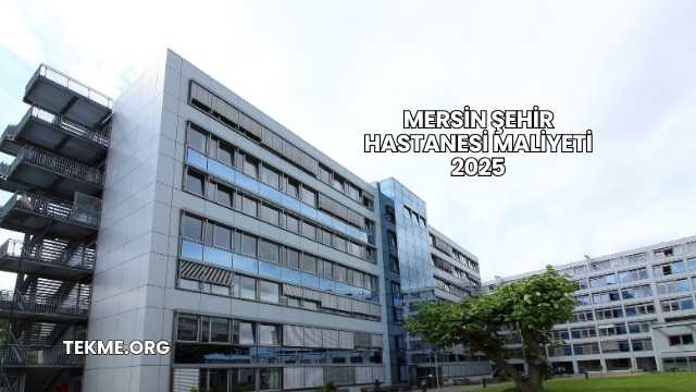 Mersin Şehir Hastanesi Maliyeti 2025