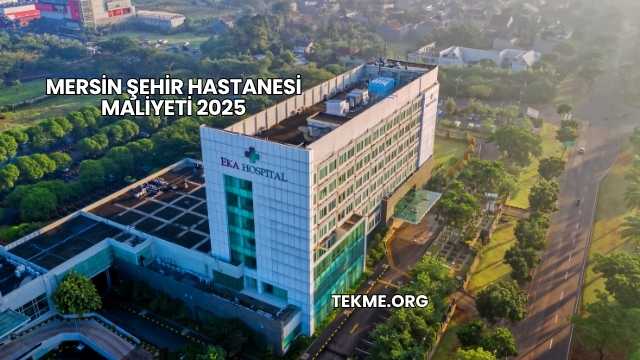 Mersin Şehir Hastanesi Maliyeti 2025