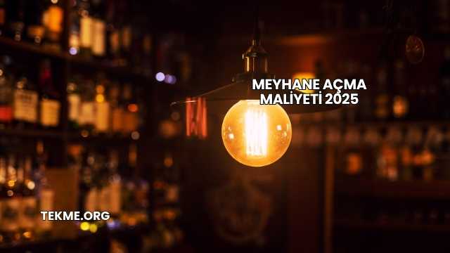 Meyhane Açma Maliyeti 2025